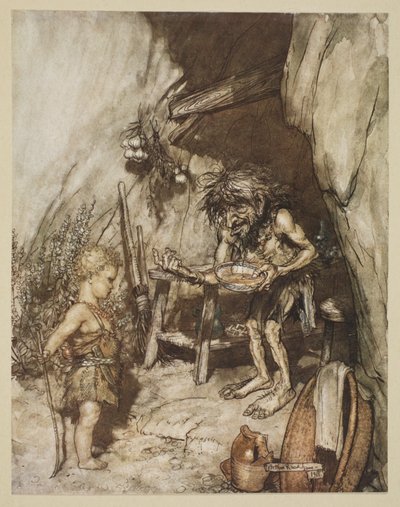 Mime and the Infant, Illustration from 